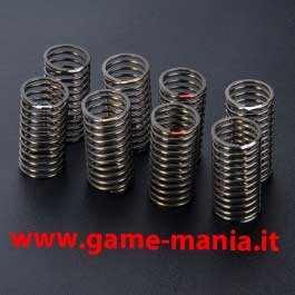 Set di 8 molle in 4 durezze mis.16x32mm filo 1.3mm x ammo by MST