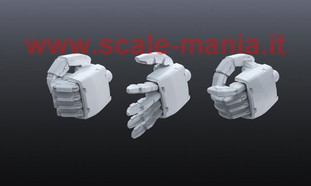 Kit mani "MS Hand 02" in scala 1:100 per Gunpla by Bandai