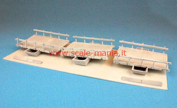 Kit ponte di barche Pontoon scala 1:76 by Airfix