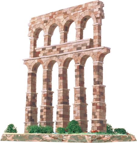 Kit costruzione in mattoni Acquedotto di Segovia 1:135 Aedes Ars