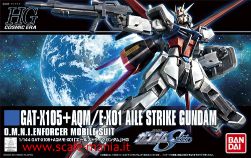 Aile Strike Gundam in scala 1:144 HG Cosmic Era by Bandai - Clicca l'immagine per chiudere