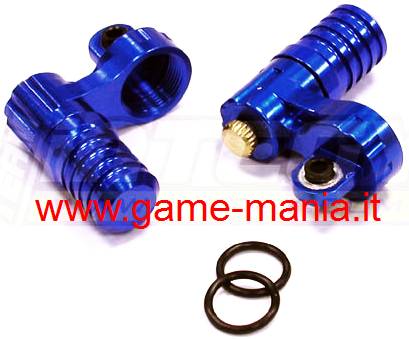 BLUE external piggyback reservoirs for MSR11 shocks by Integy