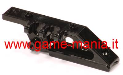 Black ALLOY 4-link mount set for FRONT Wraith axle by Integy