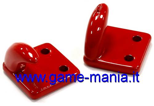 Ganci generici OFFSET IN METALLO ROSSI 1:10 by Integy