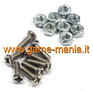 Viti e bulloni M2x6mm testa a croce (8pz) per fissaggio ganci by Integy