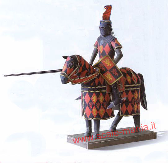 Cavaliere da torneo a cavallo in cartoncino by Schreiber-Bogen
