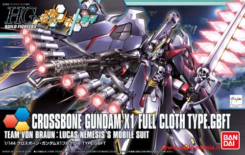 Crossbone Gundam X1 Full Cloth Type GBFT 1:144 HGBF by Bandai