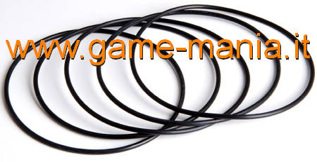 O-rings silicone neri GRANDI per fissaggio oggetti nei portapacchi by Gmade