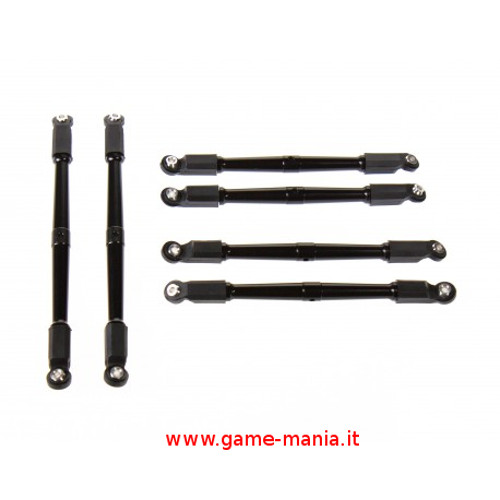 Black alloy (6 pcs) links set for Axial RR-10 by GPM