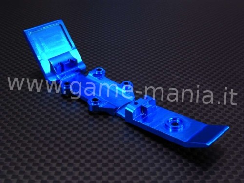 Skidplate anteriore in lega AZZURRO x Traxxas E-Revo 1:16 by GPM