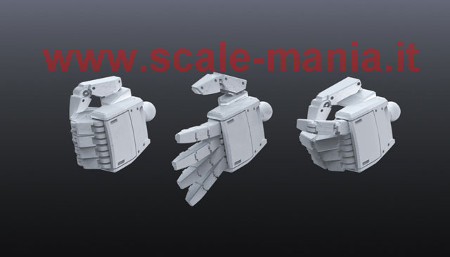 Kit mani "MS Hand 01" in scala 1:144 per Gunpla by Bandai