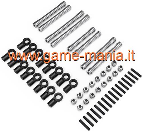Set links IN LEGA per Tamiya CC-02 passo 267mm by Gmade