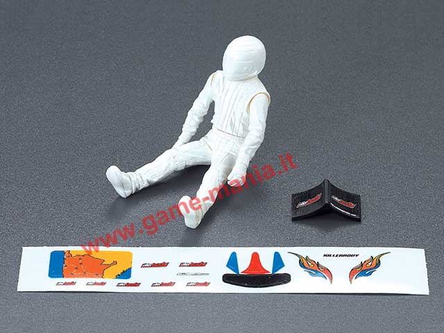 Clear small pilot 1/10 figure kit for touring models by KB