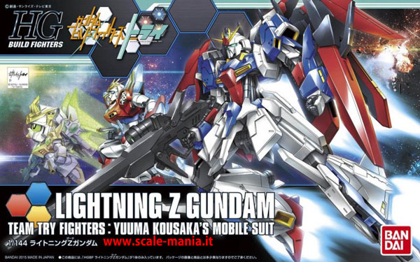 Lightning Z Gundam in scala 1:144 serie HGGB Bandai