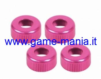 Tappi inferiori IN LEGA ROSA per ammo Sakura D3 CS by 3Racing