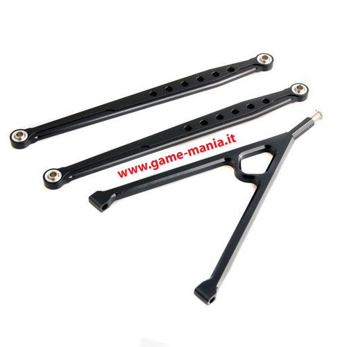 Links ANTERIORI in lega NERI per Axial SCX-10 by GPM