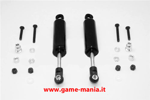 Ammortizzatori da 88mm (x2) a molla interna in alluminio anodizzato nero by GPM