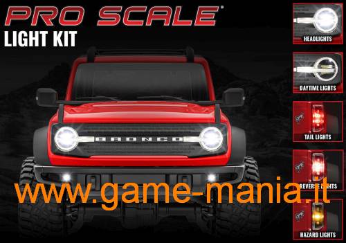 Pro-Scale led lights kit for 1/18 TRX-4m BRONCO by Traxxas