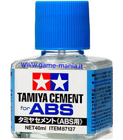 Cement ABS colla LIQUIDA per ABS 40ml by Tamiya