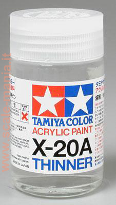 Diluente acrilico per colori X-20A - boccetta da 46ml by Tamiya