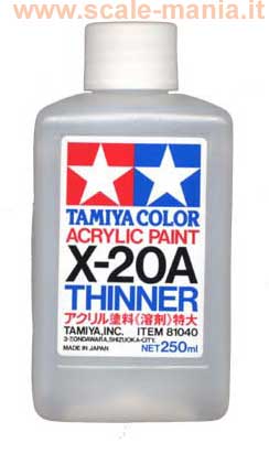 Diluente acrilico per colori X-20A - flacone 250ml by Tamiya