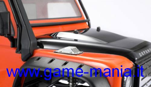 Prese d'aria 3D in lega con griglia per cofano Defender Traxxas TRX-4 by GPM