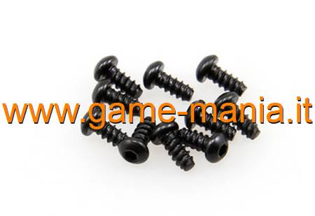 Viti acciaio M2,6x6mm testa esagonale tonda (x10) by Axial