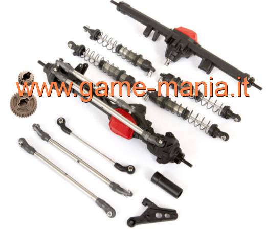 Nylon front & rear AR45 1:10 axles and 4x shocks by Axial