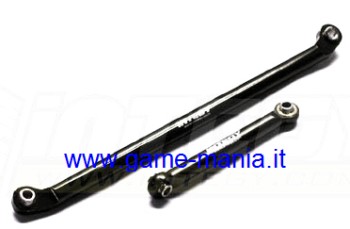 Barre di sterzo IN LEGA grigie x Axial AX/SCX-10 by Integy