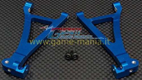 Braccetti ant.infer. in lega blu per Traxxas E-Revo 1:16 by GPM