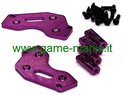 Supporti servo sul ponte in lega VIOLA per AX-10 by Integy