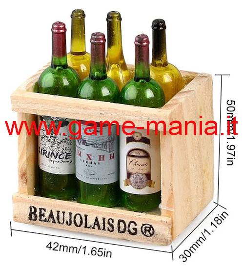 Cassetta con bottiglie di vini in scala per dettaglio modelli by GMI - Clicca l'immagine per chiudere