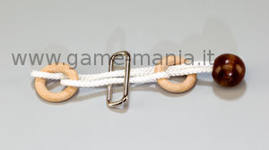 Dion's Link- mini rompicapo in legno e corda by Eureka