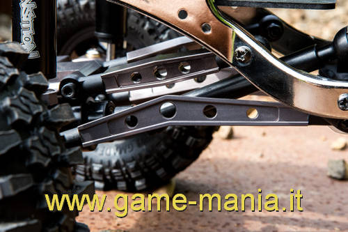 Links inferiori M3 IN LEGA argento lunghi 78mm per Komodo by Gmade