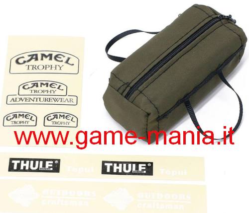 Borsone con zip in tessuto verde 1:10 Camel Trophy/Thule by HSP