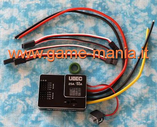 HV UBEC 25A/50A - input 9-80V - output 5,2-8,4V - by Hobbywing