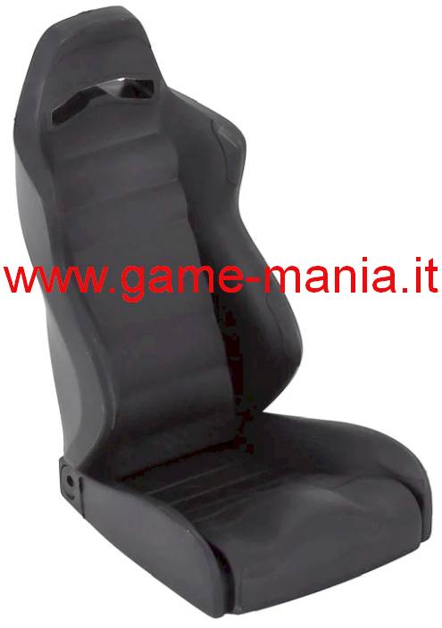 Sedile sportivo nero in plastica per modelli on-offroad scala 1:10 by Injora