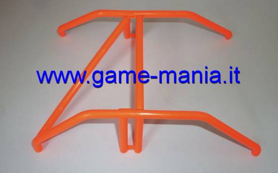 Rollbar per auto in scala 1:10 in plastica ROSSO