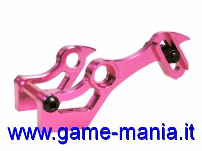 Supporto pulegge e tendicinghia IN LEGA rosa x Sakura D3 CS by 3Racing