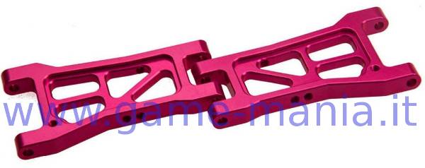 Bracci POSTERIORI inferiori IN LEGA fuxia per Sakura D4 by 3Racing