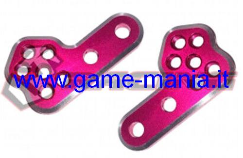 Attacchi in lega fucsia per variare sterzata su Sakura D4 by 3Racing