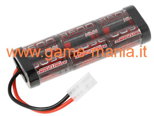 Batteria 7,2V stick pack 3600Mah Ni-Mh conn. Tamiya by Robitronic