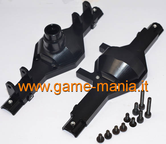 Guscio in lega NERO per ponte Axial SCX/AX-10 by GPM