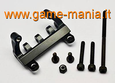 Supporto IN LEGA nero 4-LINKS x ponti AX/SCX-10 by GPM