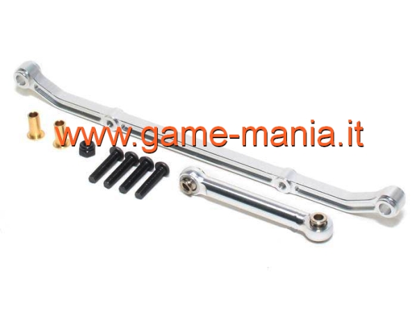 Barre di sterzo IN LEGA argento x Axial AX/SCX-10 by GPM