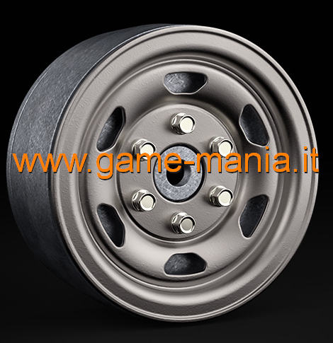 Cerchi (2) SR05 1.9" ACCIAIO GREZZO beadlock +2mm by Gmade