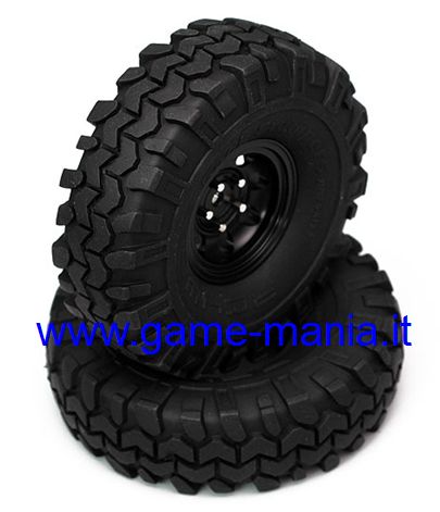 Coppia gomme 1.55" ROCK STOMPERS con inserti by RC4WD