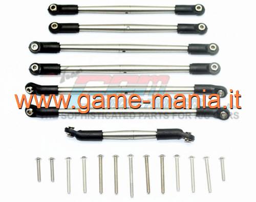 Links inferiori e superiori IN ACCIAIO INOX passo 325mm per TRX-4 by GPM