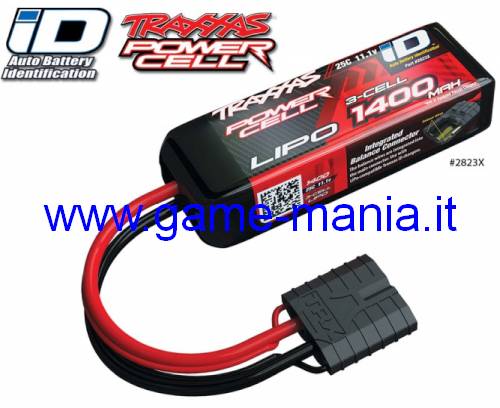 Lipo iD 1400Mah 3S1P 25C - perfect on 1/16 cars by Traxxas