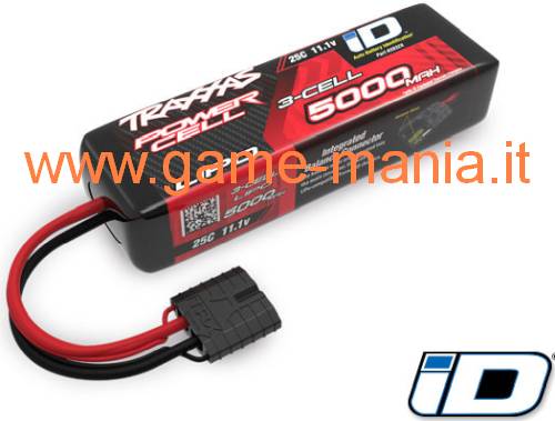 3S (11,1V) 5.000Mah SHORT LiPo battery - 25C - Traxxas connector